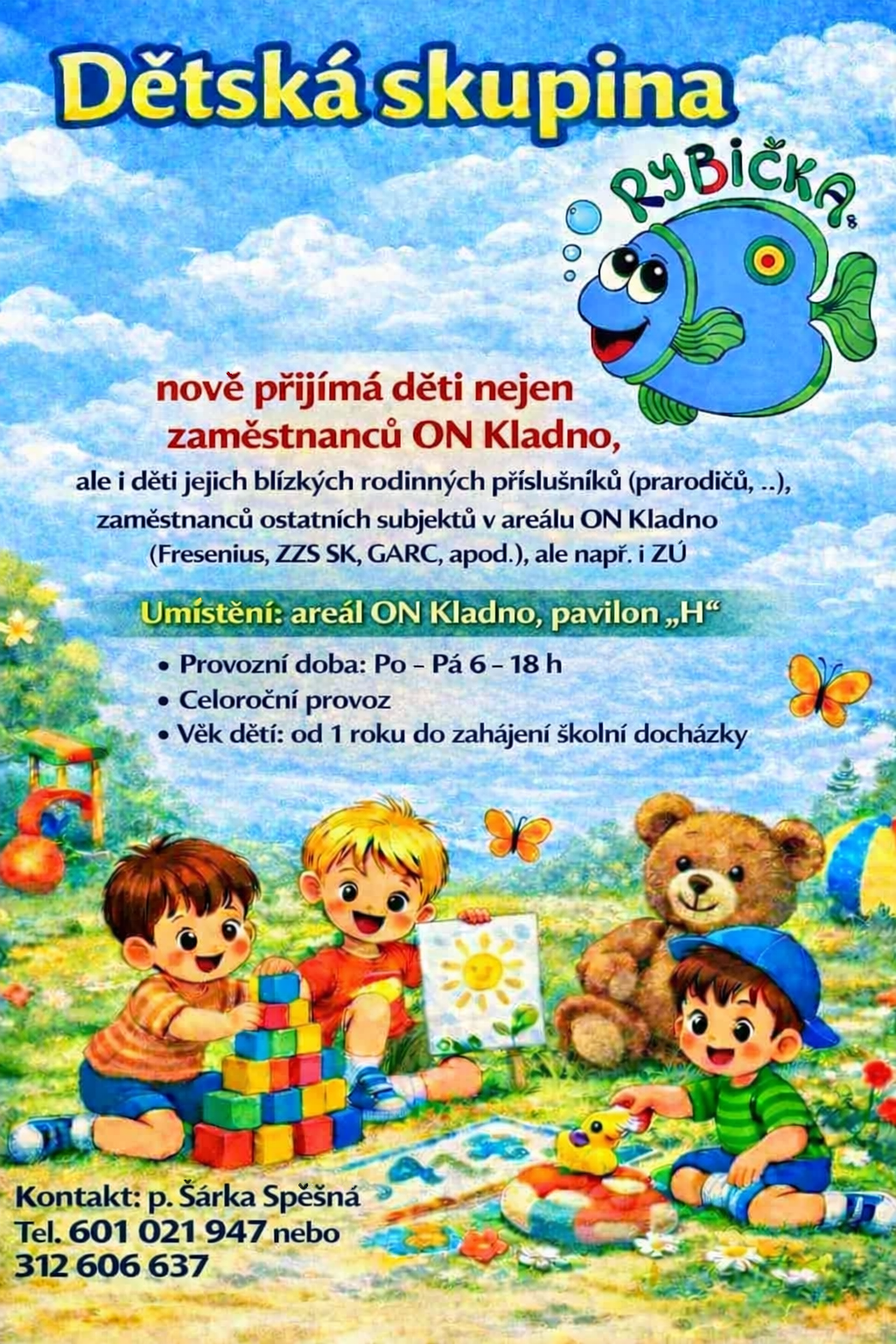 detska skupina rybicka rozsireny prijem deti