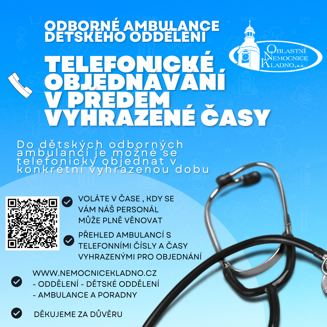telefonicke objednavani do detskych odbornych ambulanci