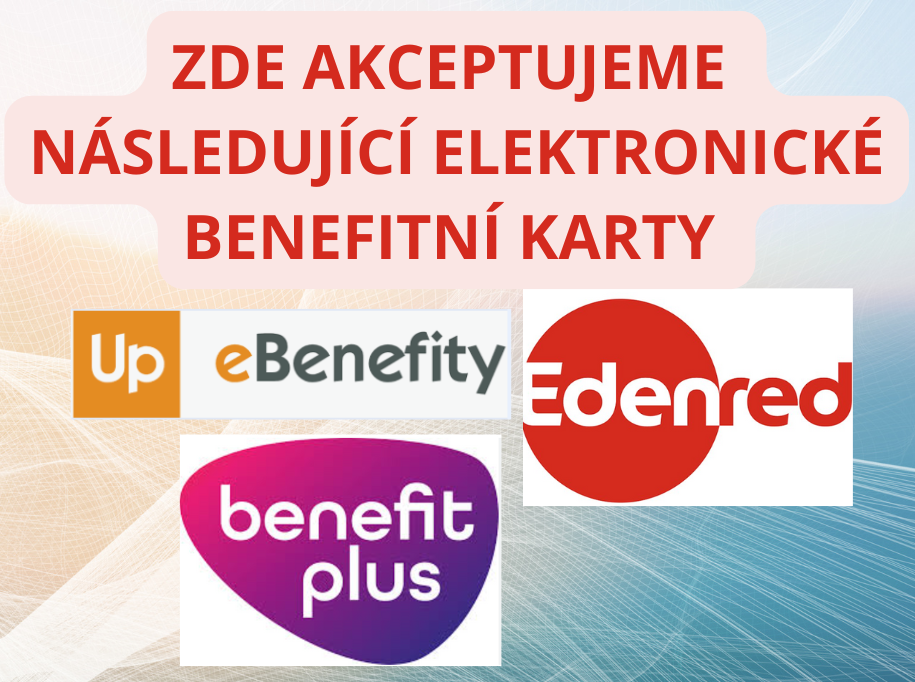 zde akceptuje následující elektronické benefitní karty