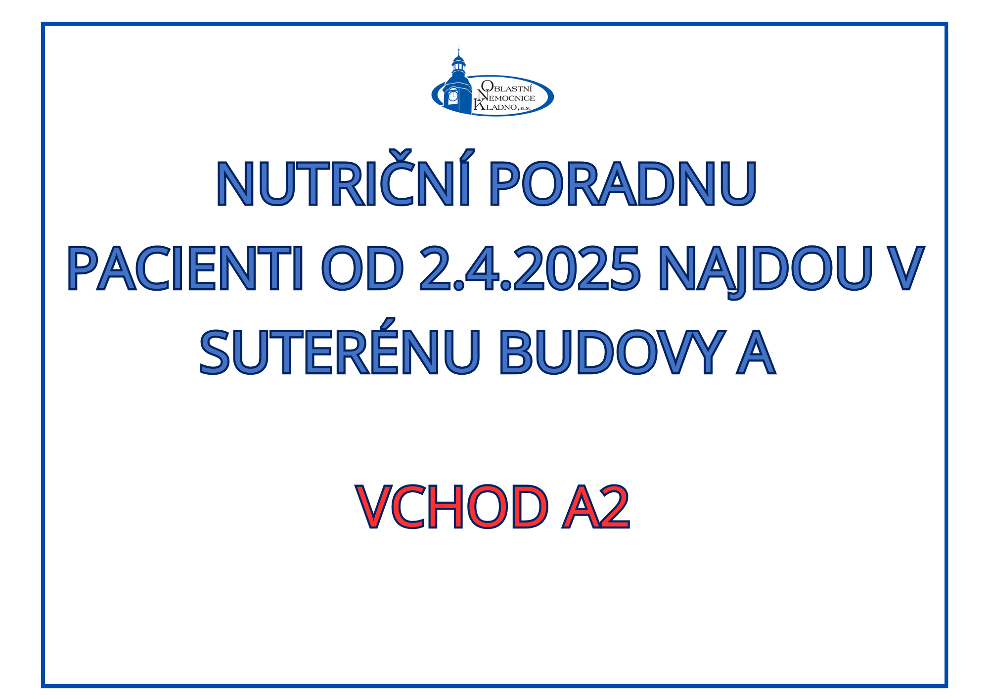 nutricni poradna nove v suterenu bloku a