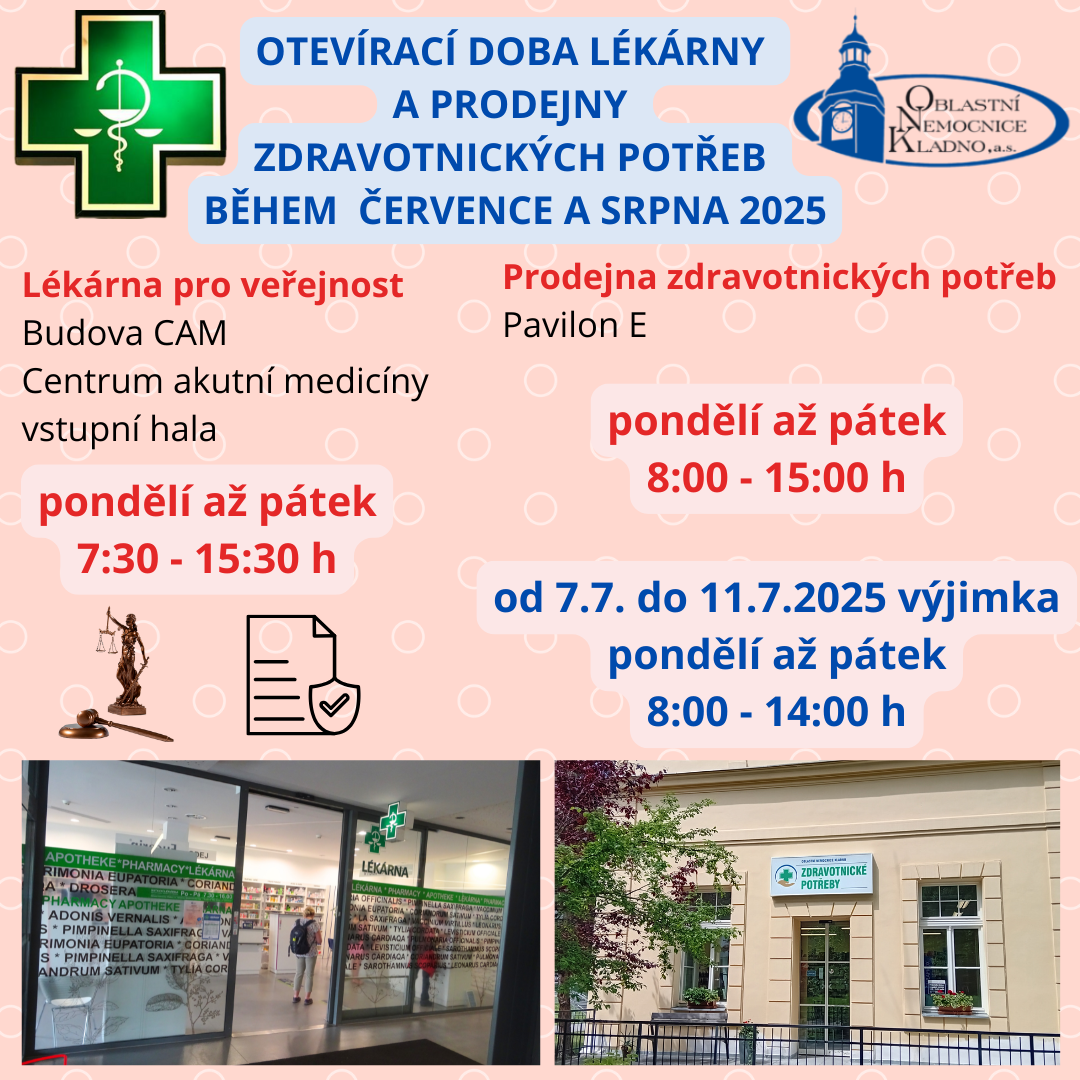 provoz lékarny prázdniny 2025