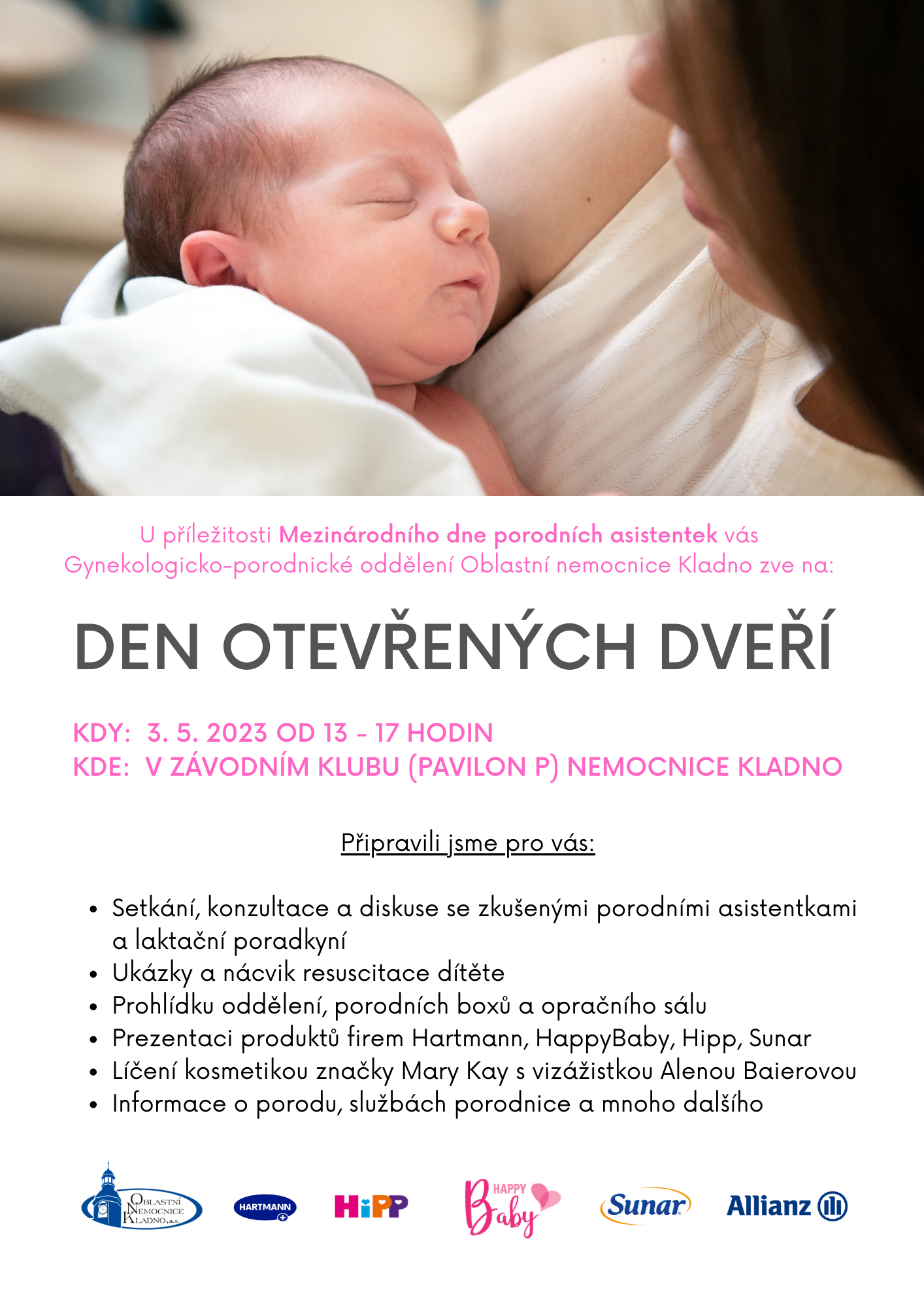 den otevřených dveří porodnice