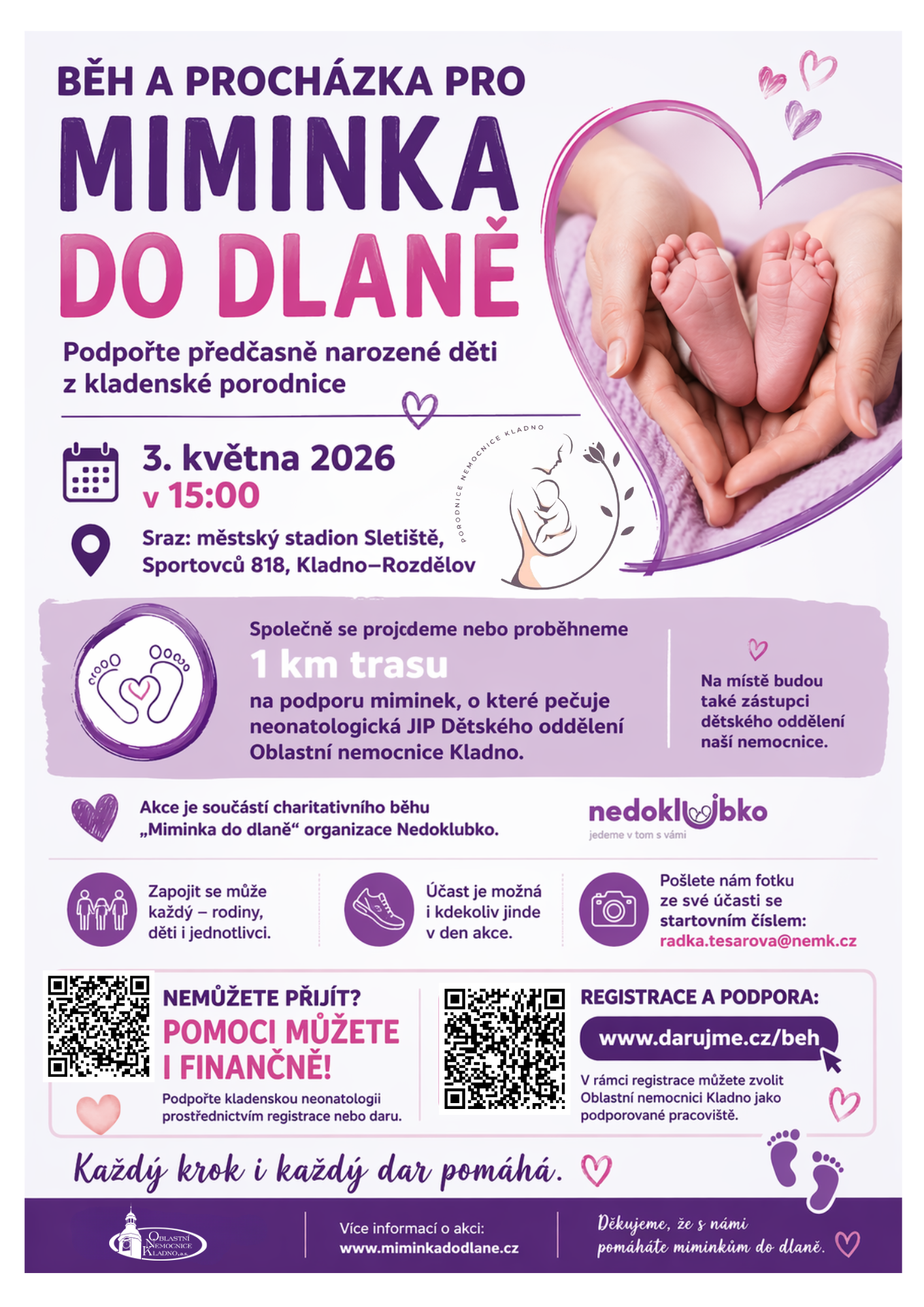 běh pro miminka do dlaně kladno 2026