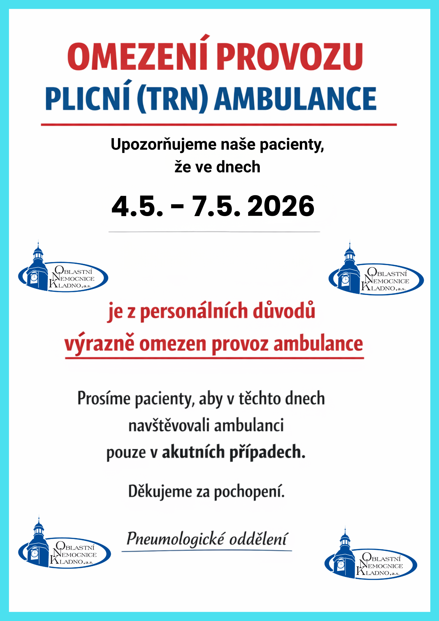 plicní ambulance omezení provozu 3