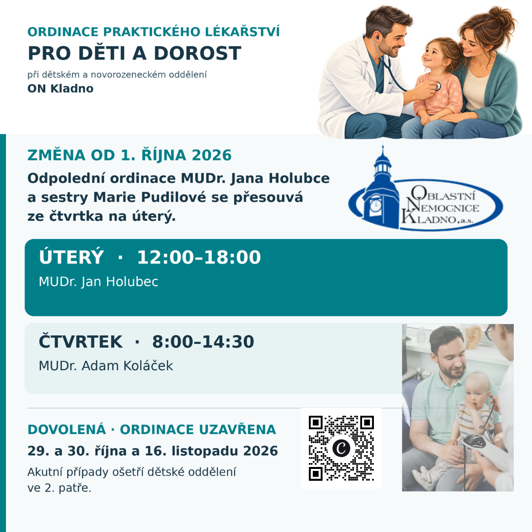 Ordinace praktického lékaře pro děti a dorost mění ordinační dobu a rozšiřuje tým