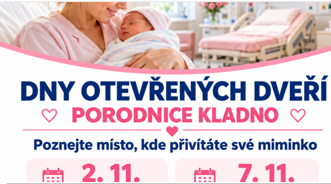 Dny otevřených dveří se v kladenské porodnici konají také v listopadu